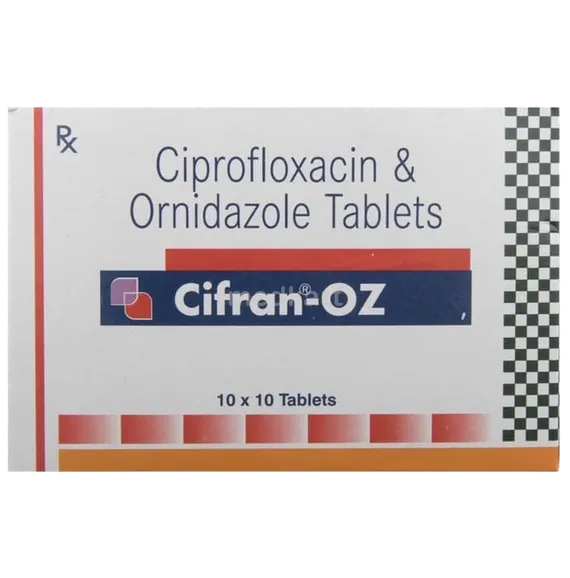 cifran oz tablet 10's